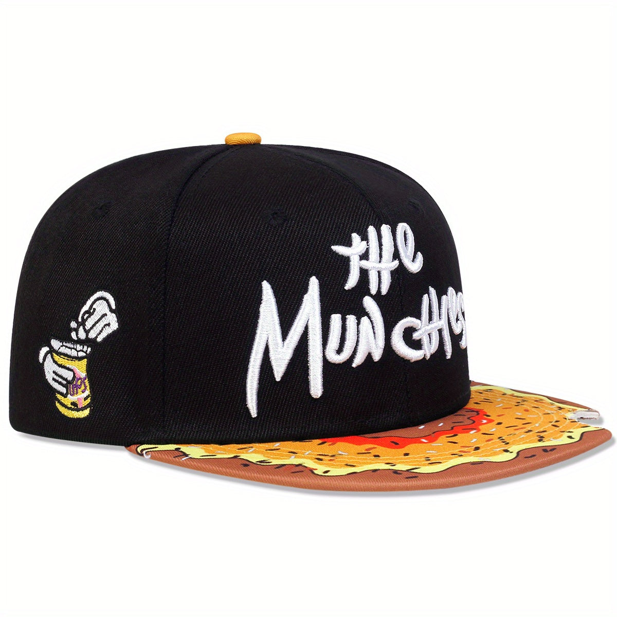 Donut Print Snapback Cap Unisex Hip Hop Hat Embroidery Cap For Women