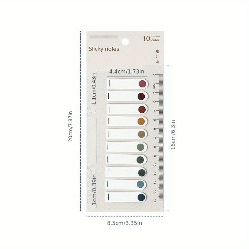 Vintage PET Index Sticky Notes for Journals & Collage