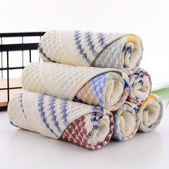 4pc Soft & Absorbent Striped Hand Towel for Home Bathroom 13x29in