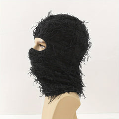 Y2K Camo Balaclava Ski Mask - Full Cover Knit Headgear for Men Women