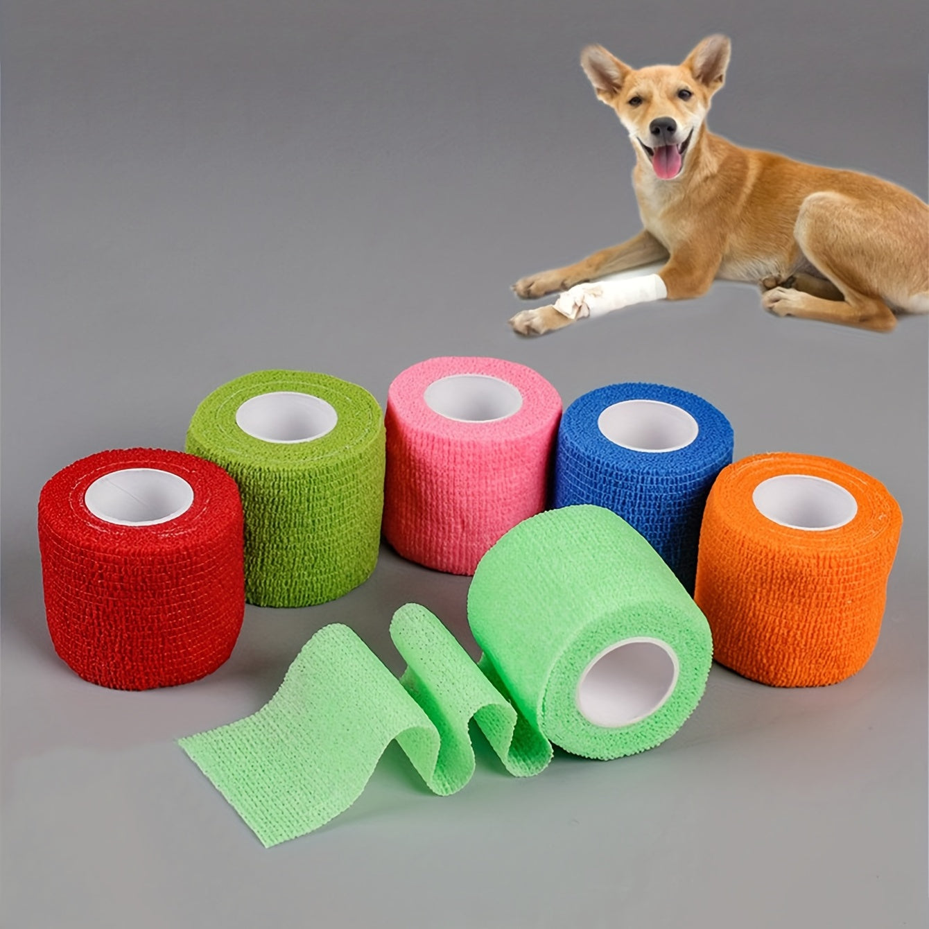Pet Self Adhesive Bandage Wrap For Dogs Cats Elastic Tape