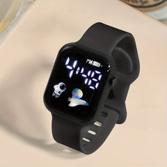 Astronaut Pattern Digital Screen Watch for Boys Girls Teens