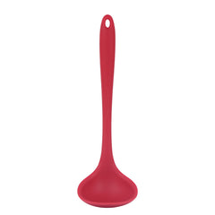 Silicone Long Handle Soup Spoon High Temp Resistant Non Stick Easy Clean