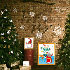 9pcs Big Size Christmas Stencils For DIY Drawing Template