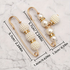 4pcs Clothes Safety Pins Waist Tightening Buckle Pants Brooch Women