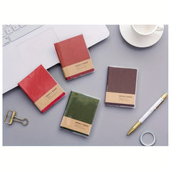 Mini Notebook with Rubber Cover for Students