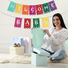Mexico Welcomes Baby Banner for Baby Shower Gender Reveal