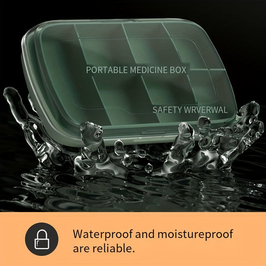 Large Capacity Medicine Box with Frosted Cover - Travel and Camping