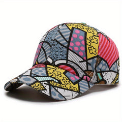 Colorful Graffiti Baseball Cap Hip Hop Print Sun Hat Adjustable Unisex