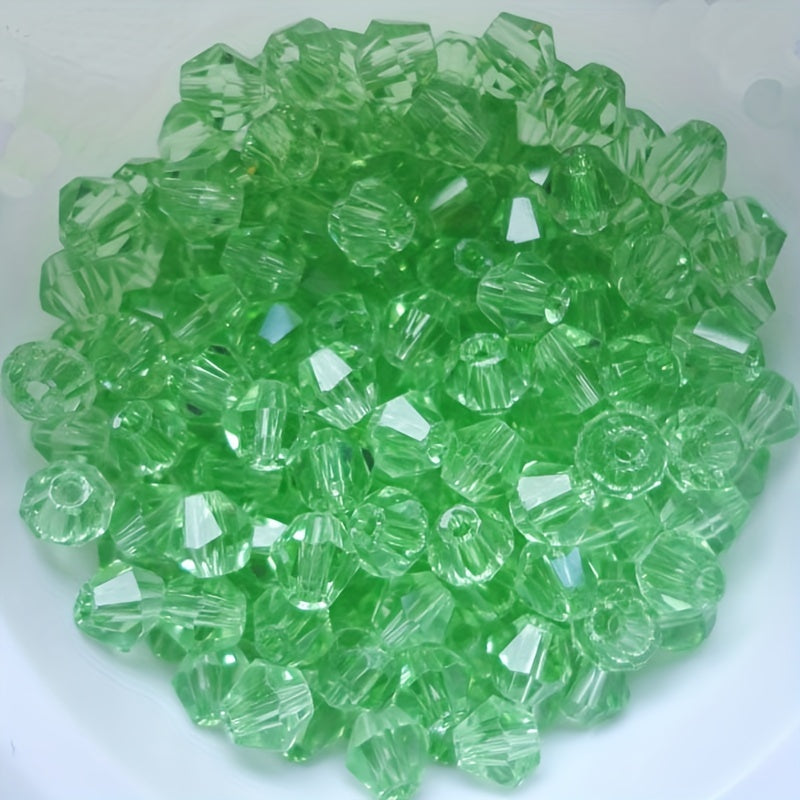 3mm Crystal Rhombus Beads Colored Glass Beads String Bracelet Necklace