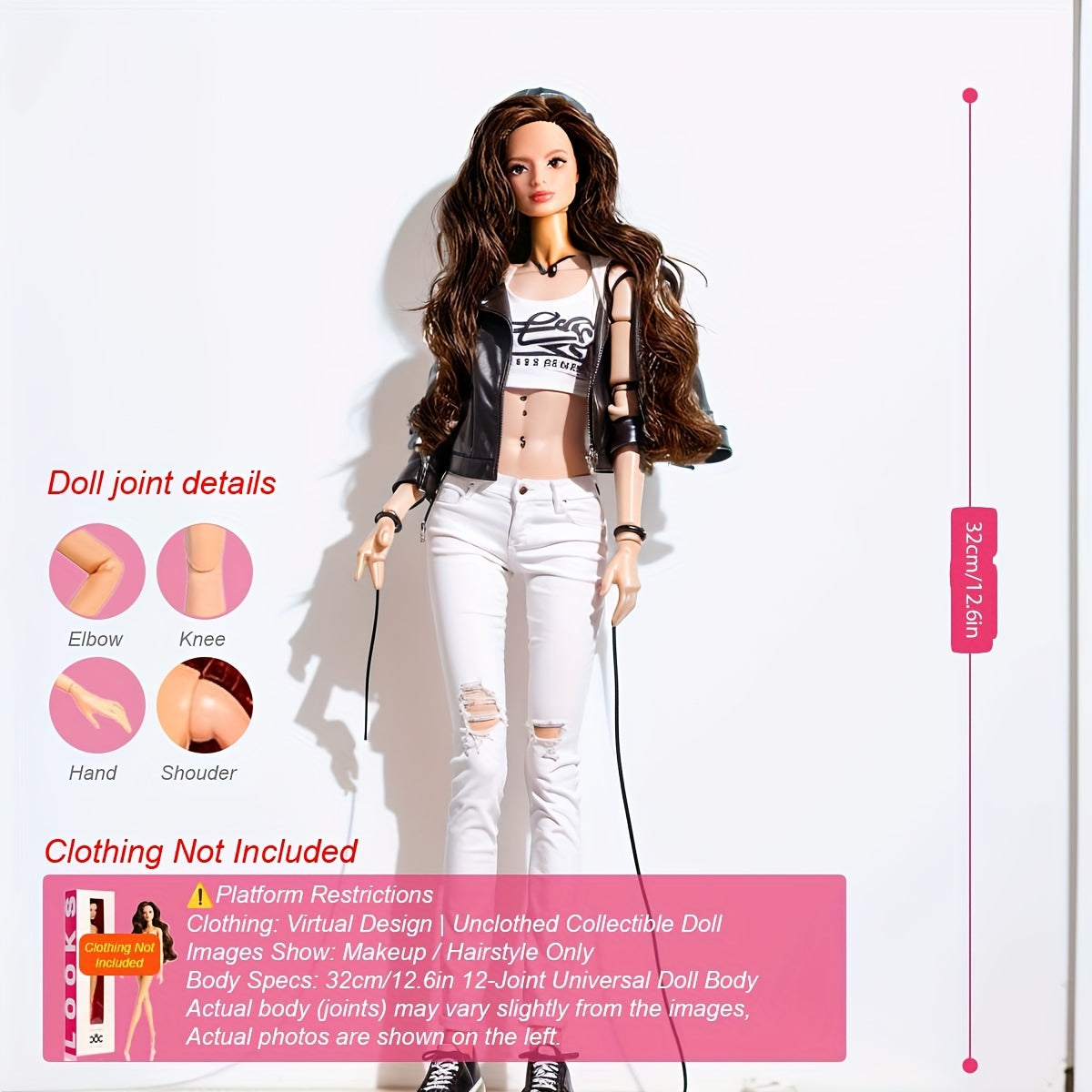 Golden Label Model Doll Gift 12 Joint Poseable Girl Toy