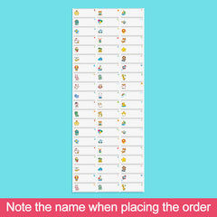 Customized Waterproof Name Sticker 3 4x1 for Students, 45-240pcs
