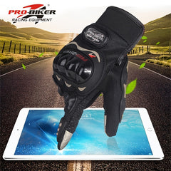 Riding Tribe Motorcycle Gloves Full Finger Touch Screen Hard Knuckle Safety