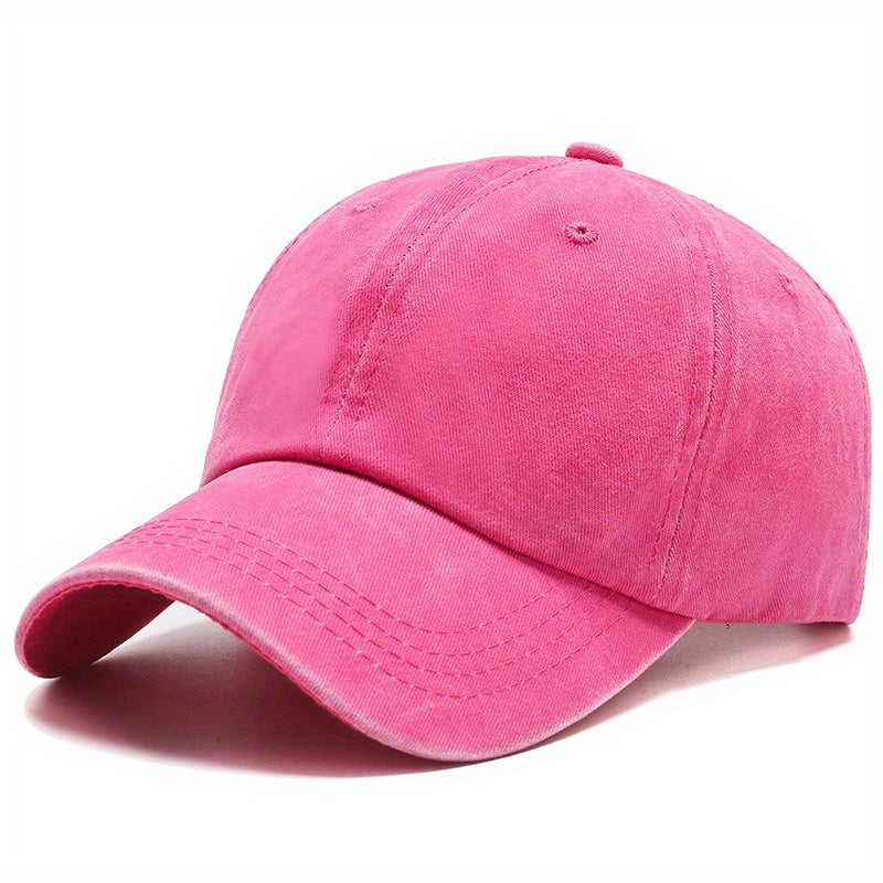Vintage Hip Hop Baseball Cap Washed Distressed Unisex Denim Sun Hat