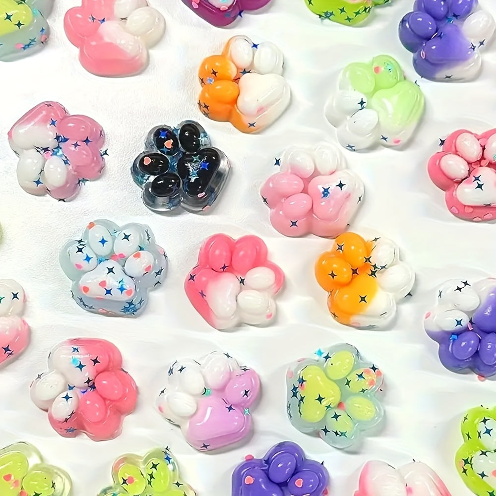 9pcs Taba Squishies Cat Paws Set Kawaii Cat Paw Kit Quiet Fidget