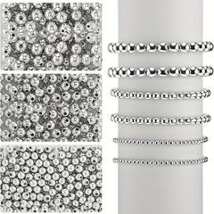 100pcs Classic Silver Beads Pendants for DIY Jewelry Making