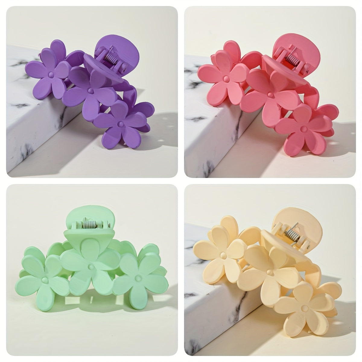 Boho Style Hair Claw Clip Solid Hair Accessory