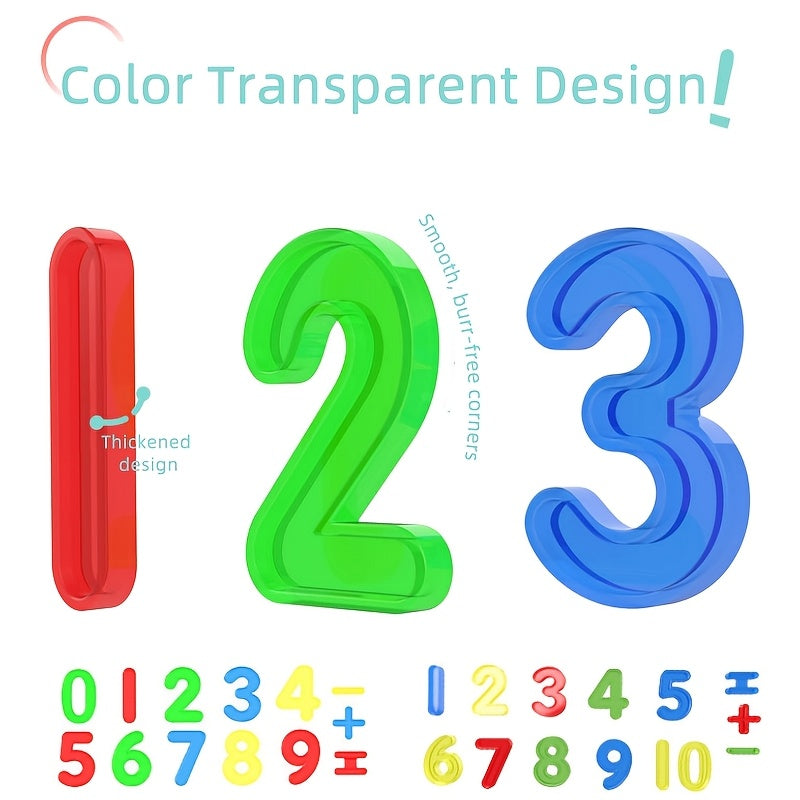 60pcs Colorful Numbers Set Educational Toy for Learning and Classroom
