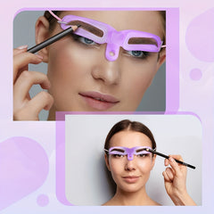 Eyebrow Stencils with Handle and Strap 8 Styles for Perfect Shaping