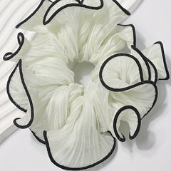 Large Contrast Binding Scrunchies Hair Tie Hair Accessories