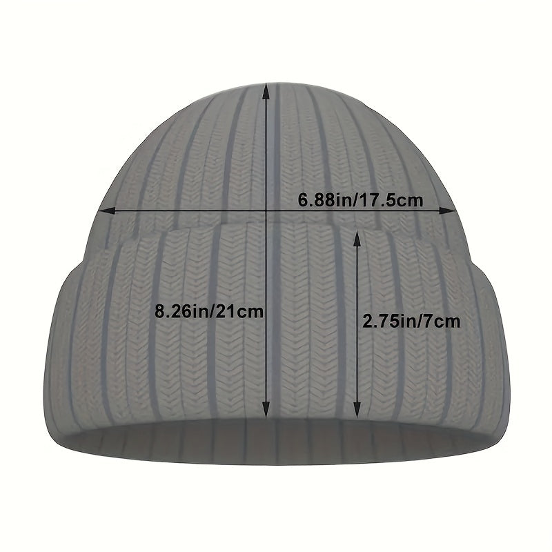 3D Embroidery Cold Hat Hip Hop Warm Knitted Hat for Men