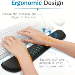 Ergonomic Mouse Pad With Wrist Rest and Keyboard Wrist Rest Pad