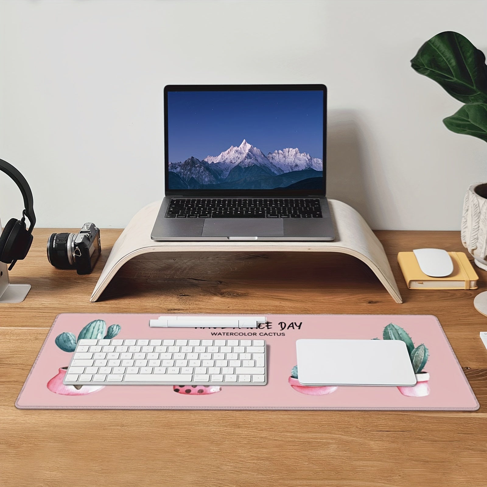 Large Micro Weave Cloth Mouse Pad with Stitched Edges