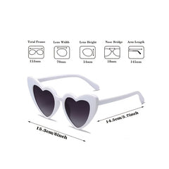 4pcs Vintage Heart Glasses for Bridal Bridesmaids