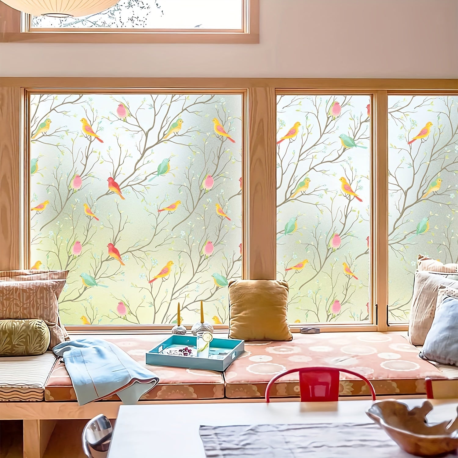 Stained Glass Window Film Privacy & Sun Blocking