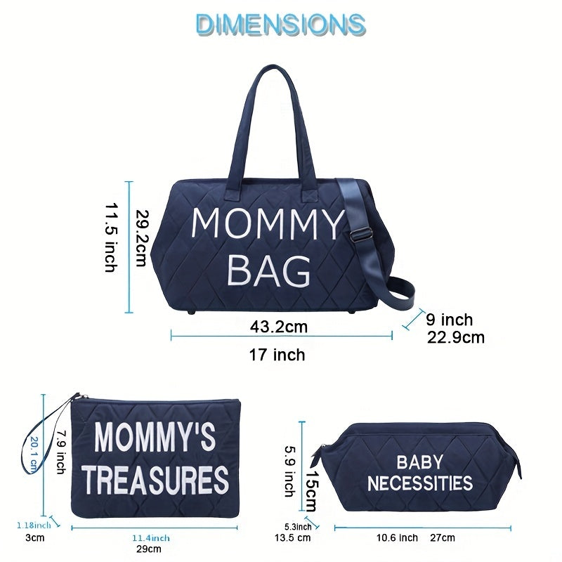 Diaper Bag Mommy Bag 5pcs Set Baby Nappy Waterproof Maternity Bag