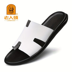 Men's Slide Sandals Casual Non Slip Shoes for Outdoor Beach