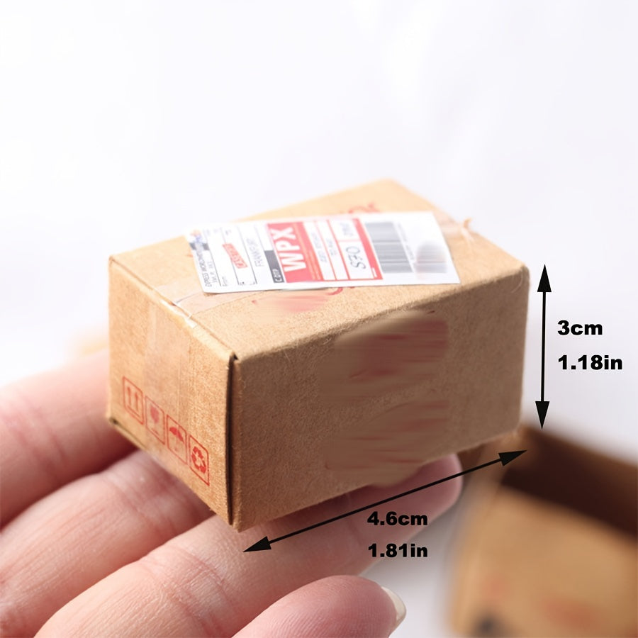 5pcs Mini Express Box Doll House Decoration Toy