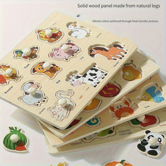 Geometric Puzzle Board for 1-3 Year Olds