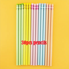 30 Engraved Pencils With Eraser Wedding Gift Customized School Supplies