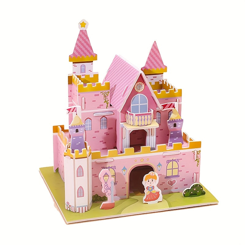 Creative 3D Model Puzzle Dream Castle DIY Toy Fun Gift Christmas Thanksgiving