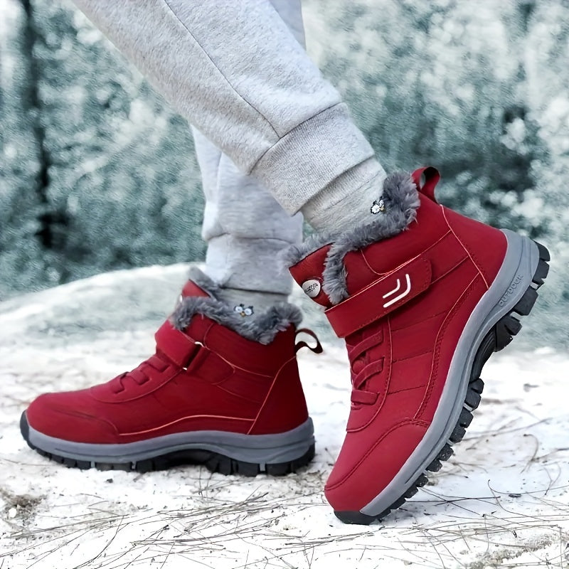 Thermal Non Slip Tactical Hiking Shoes Fastener Ankle Boots