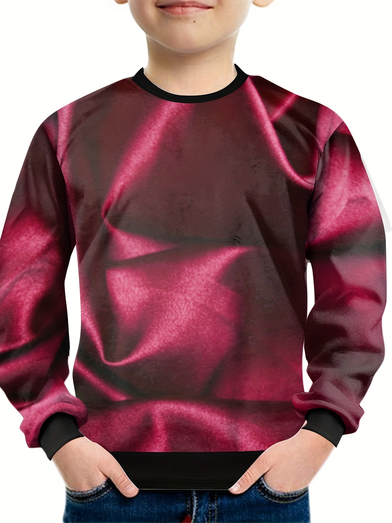 Cartoon Pattern Kids Sweatshirt Boy's Clothes Gift