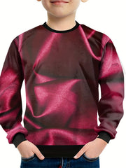 Cartoon Pattern Kids Sweatshirt Boy's Clothes Gift