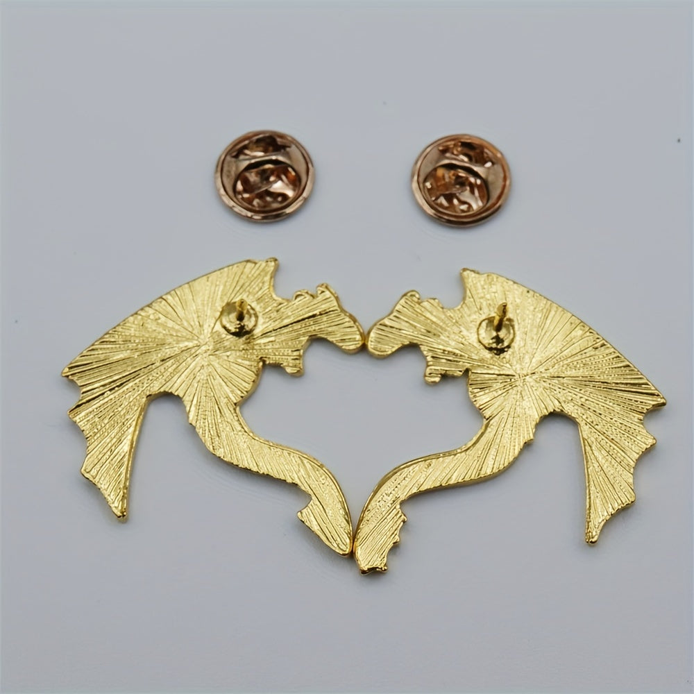Anime Flying Dragon Animal Brooch Pins Scarf Clips Safety Pin