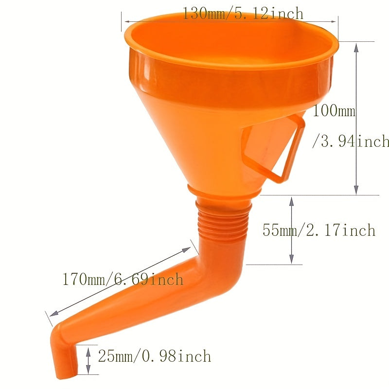 3PCS 130mm Refueling Funnel With Filter Motorcycle Refuel Gasoline Engine Funnel