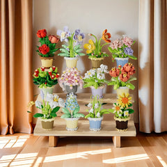 Children's Succulent Flower Building Blocks Toy Set