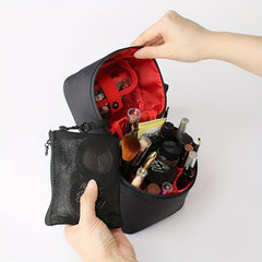 Solid Zipper Makeup Brush Storage Bag Lightweight Versatile Makeup Bag