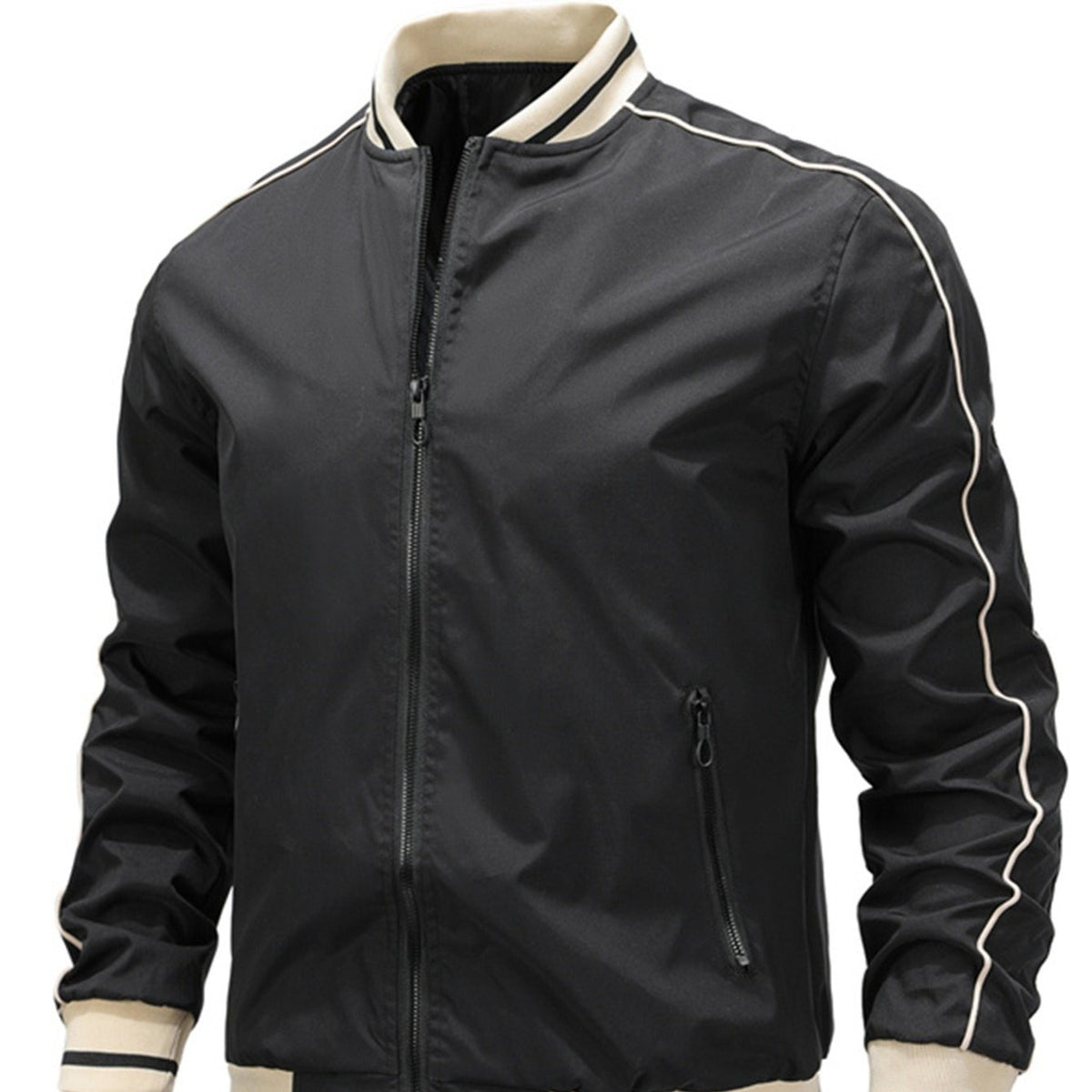 Men's Patchwork Jacket Baseball Large Size Loose Jacket