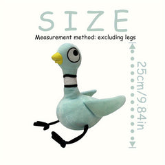 Cute Pigeon Plush Toy Soft Cuddly Cartoon Bird Stuffed Animal
