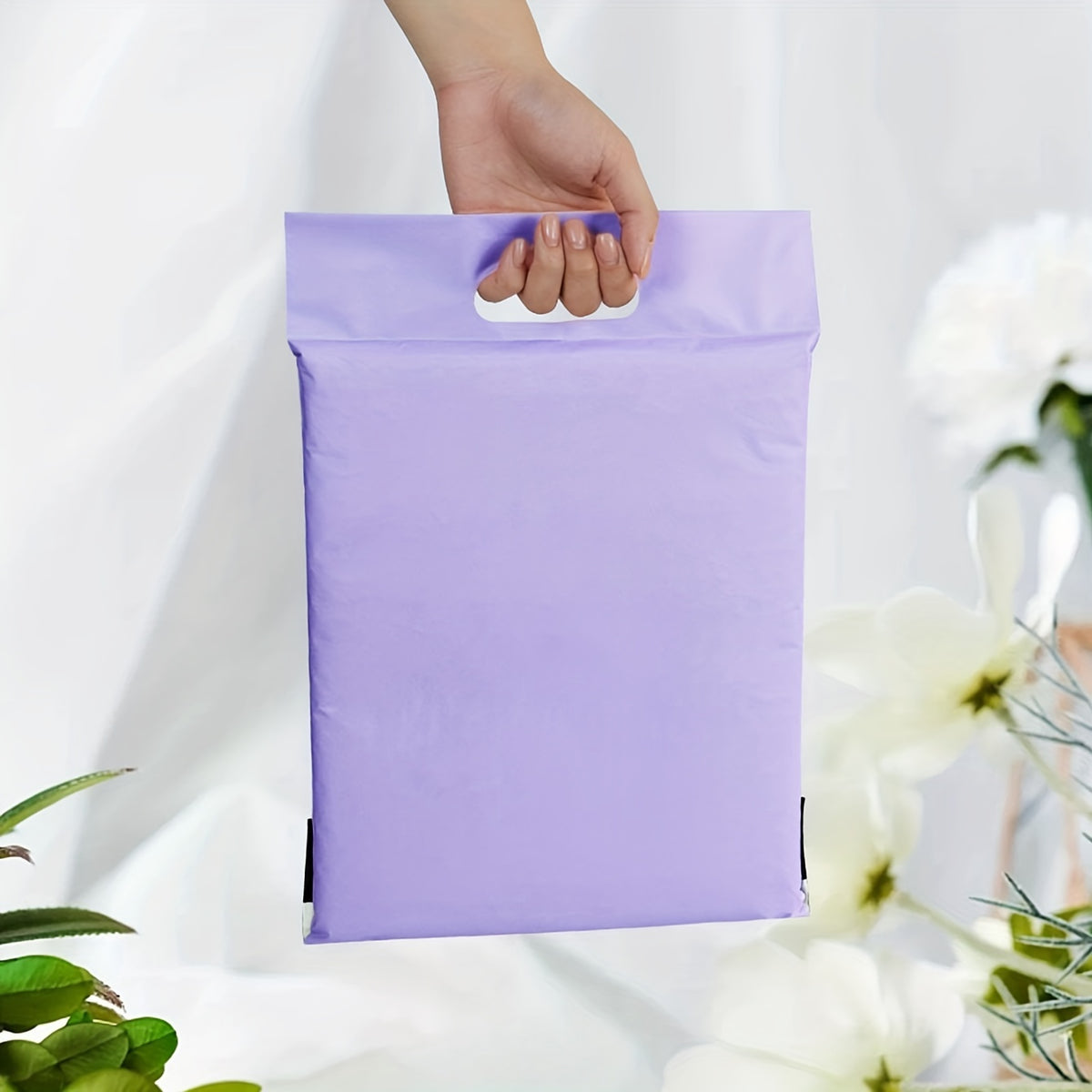 15pcs Solid Self-adhesive Packaging Bag 14 Silk Transport Bag