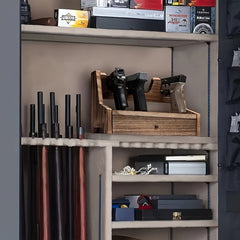 Solid Wood Rack Organizer with Drawer, Heavy Duty Holder