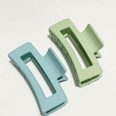 2pcs Large Matte Hair Claw Clips No Slip Big Jaw Colored Thick Hair Women Girls