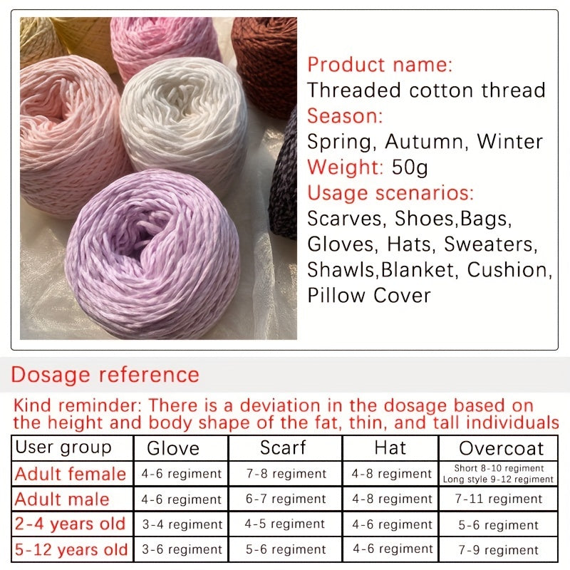 Medium Thick Ribbon Yarn for DIY Knitting/Crocheting - Cotton/Nylon Blend
