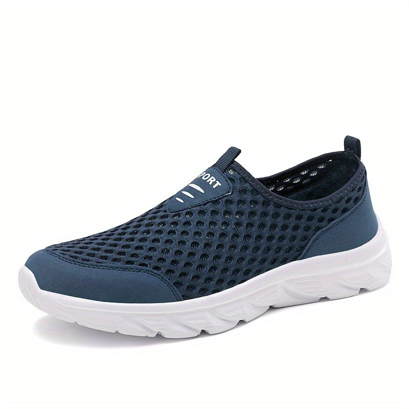Men's Lightweight Mesh Slip On Shoes For Traveling