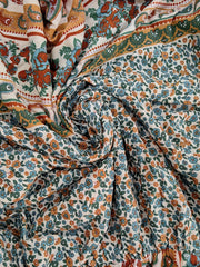  Colorblock Paisley Floral Maxi Dress
